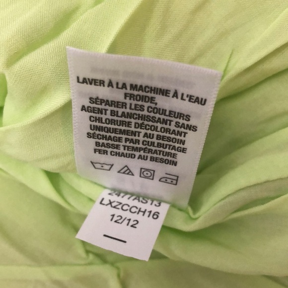 Aeropostale Skirt Foldover Waist in Yellow Green Size Small - Picture 15 of 17